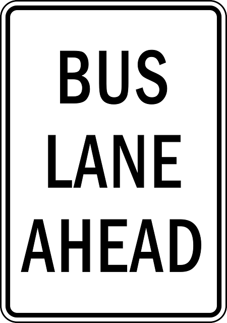 bus lane sign, from pixabay
